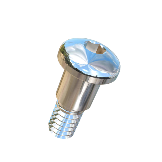 Titanium 5/16 X 3/4 Pan Head Socket Drive Allied Titanium Shoulder Screw with 3/8 inch shoulder and 3/8 inch of 1/4-20 UNC Threads